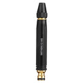 Black water gun spray wand with brass collar and textured nozzle head