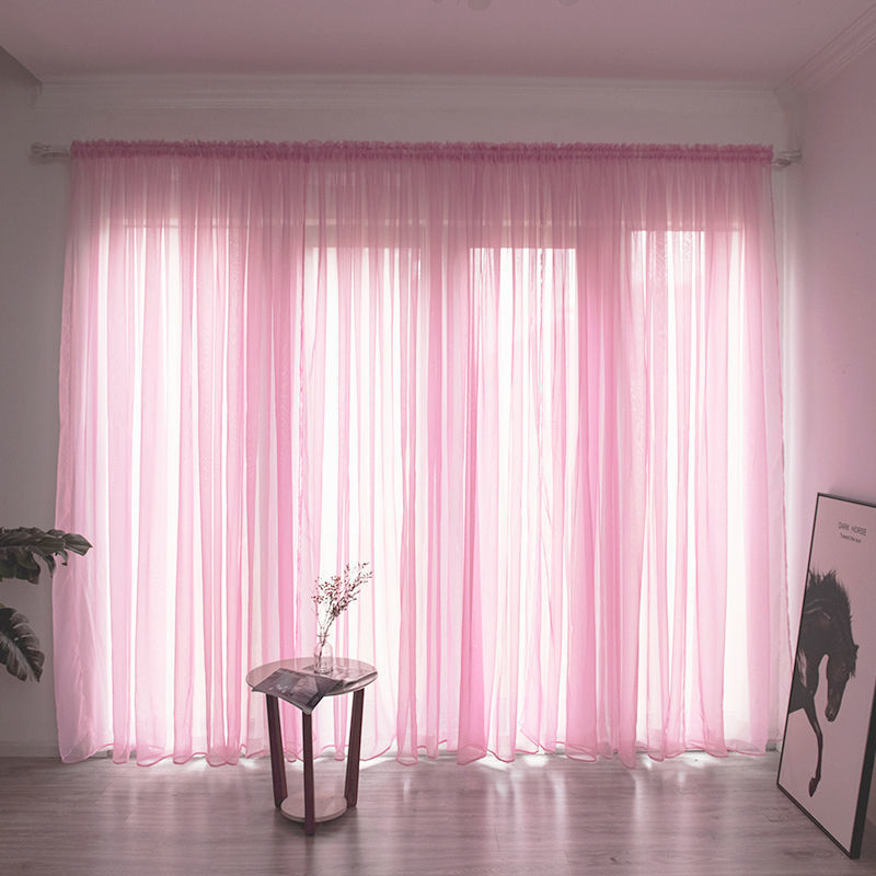 Sheer Gauze Curtains — Light-Filtering Cotton Voile Panels for Balcony & Living Room