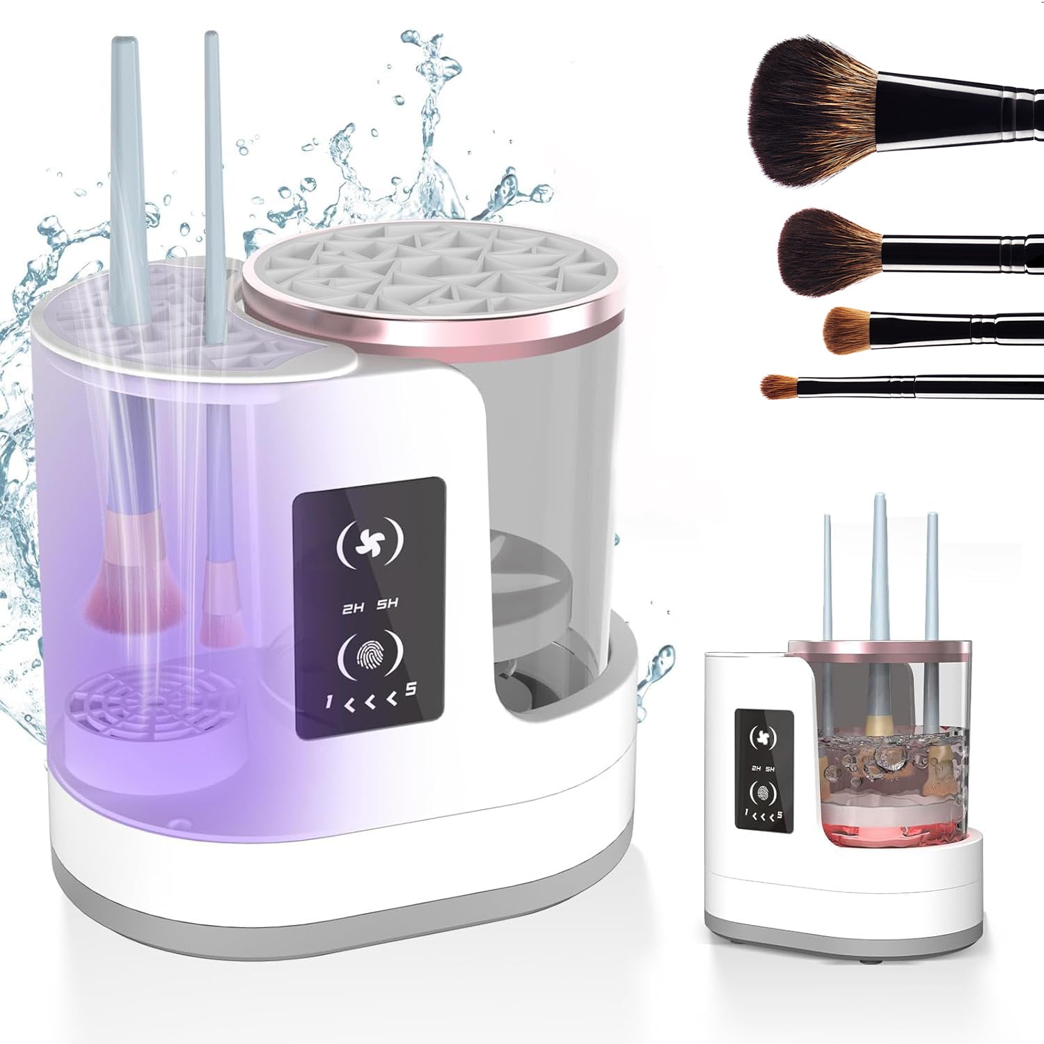 Electric Makeup Brush Cleaner & Dryer Station — Rechargeable