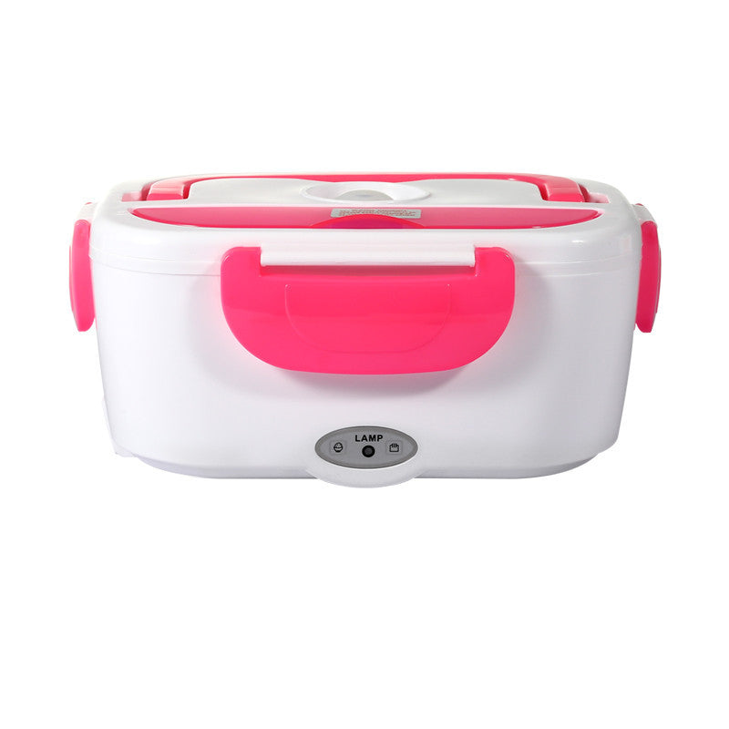 Electric Heated Lunch Box — Stainless Steel Self-Heating Food Warmer for Car & Office