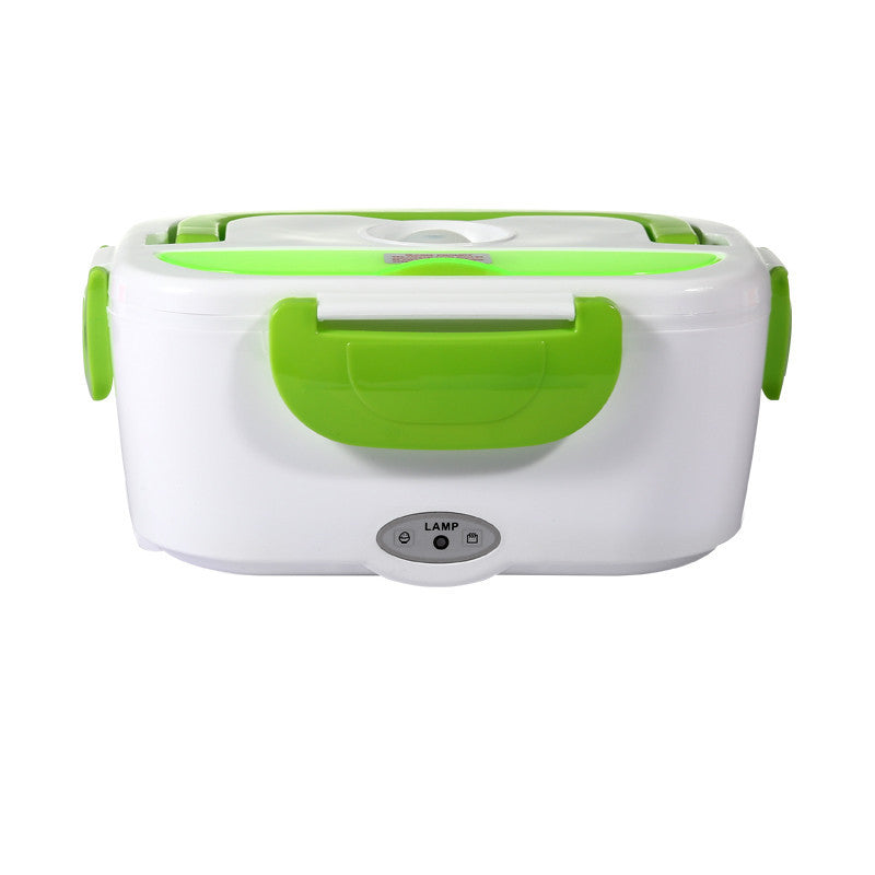 Electric Heated Lunch Box — Stainless Steel Self-Heating Food Warmer for Car & Office