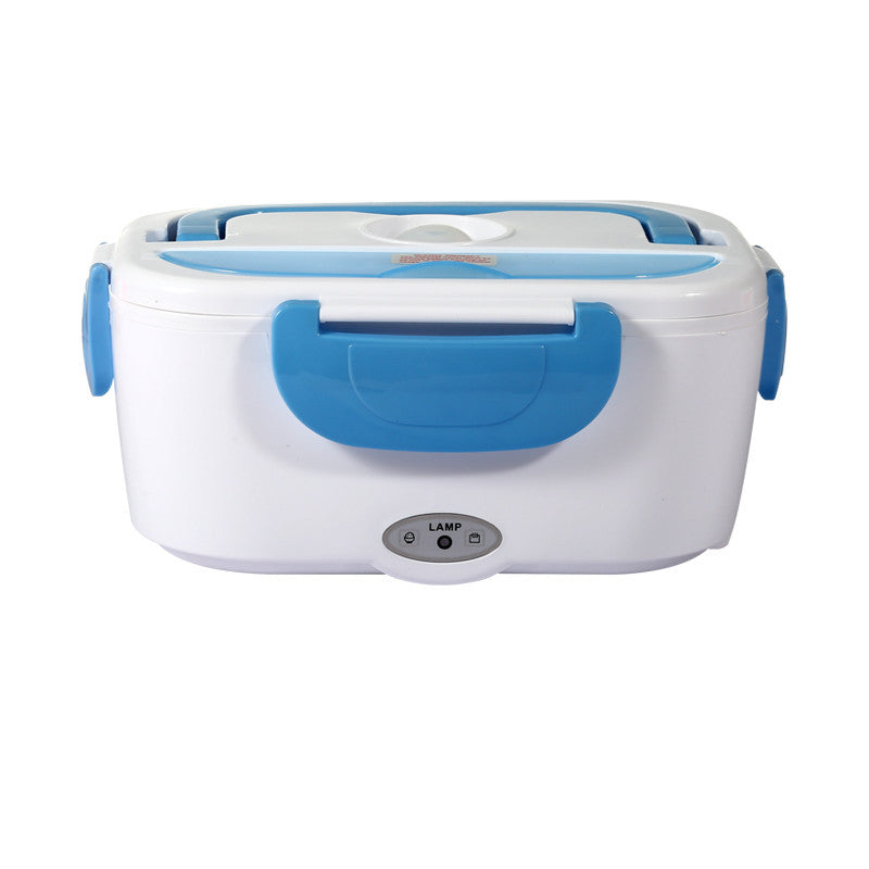 Electric Heated Lunch Box — Stainless Steel Self-Heating Food Warmer for Car & Office