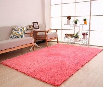 Soft Fluffy Area Rug — Non-Slip Plush Velvet Carpet for Bedroom & Living Room