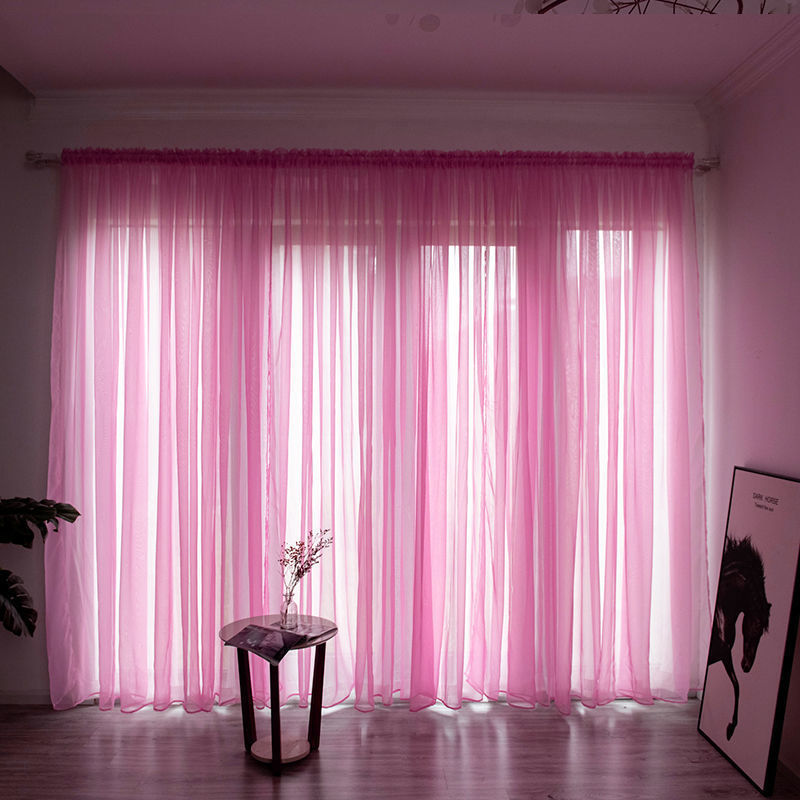 Sheer Gauze Curtains — Light-Filtering Cotton Voile Panels for Balcony & Living Room