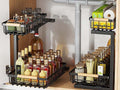 Adjustable 2-Tier Under Sink Organizer — Kitchen & Bathroom Storage Rack