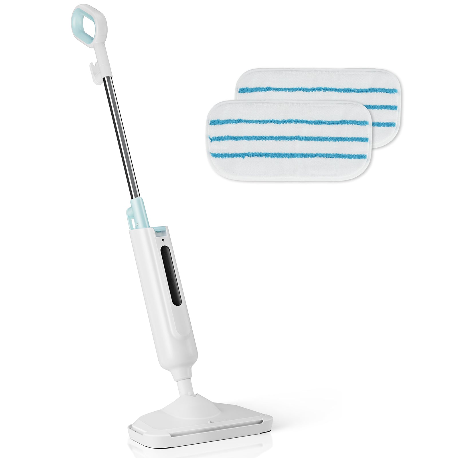Lightweight Steam Mop — Hardwood, Tile & Carpet Floor Steamer with 2 Washable Pads