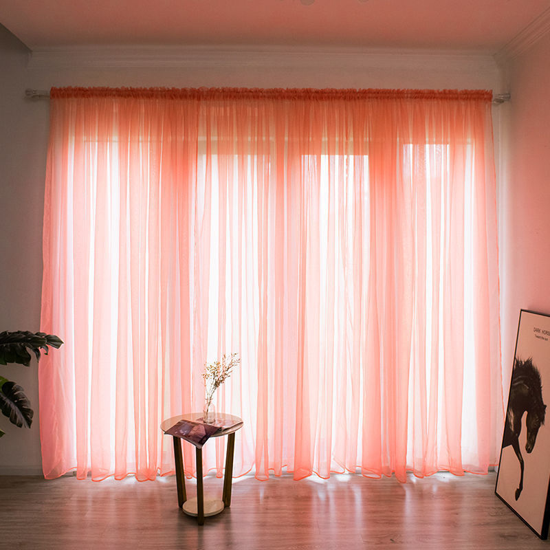 Sheer Gauze Curtains — Light-Filtering Cotton Voile Panels for Balcony & Living Room