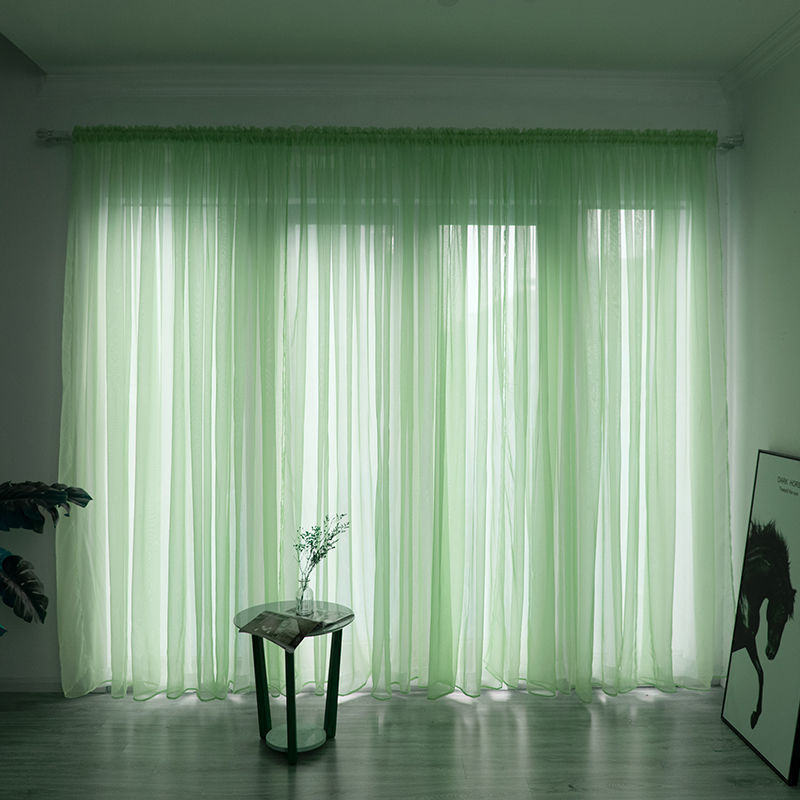 Sheer Gauze Curtains — Light-Filtering Cotton Voile Panels for Balcony & Living Room