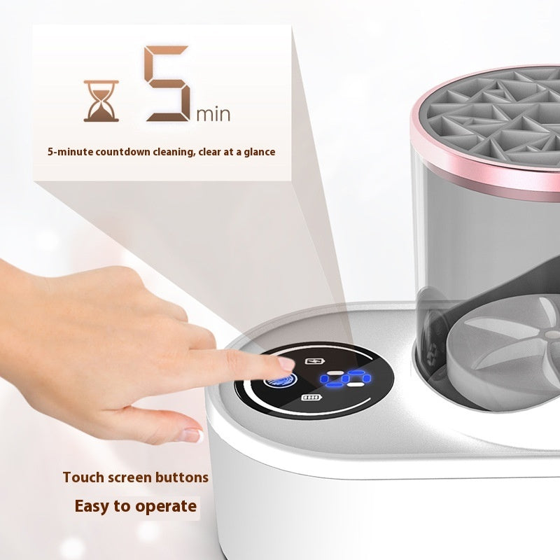 Electric Makeup Brush Cleaner & Dryer Station — Rechargeable