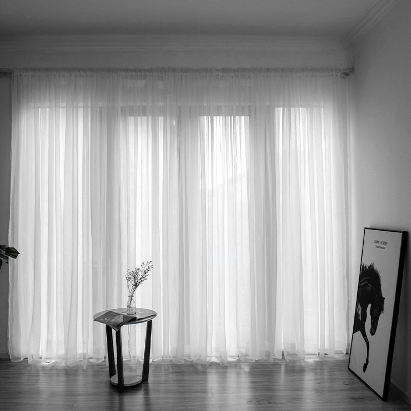 Sheer Gauze Curtains — Light-Filtering Cotton Voile Panels for Balcony & Living Room
