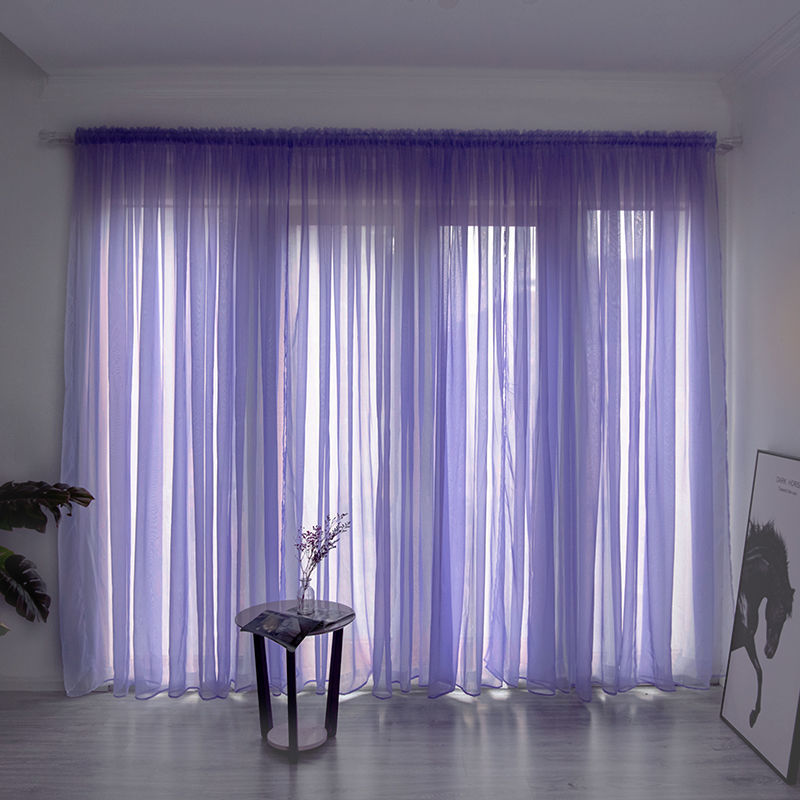 Sheer Gauze Curtains — Light-Filtering Cotton Voile Panels for Balcony & Living Room