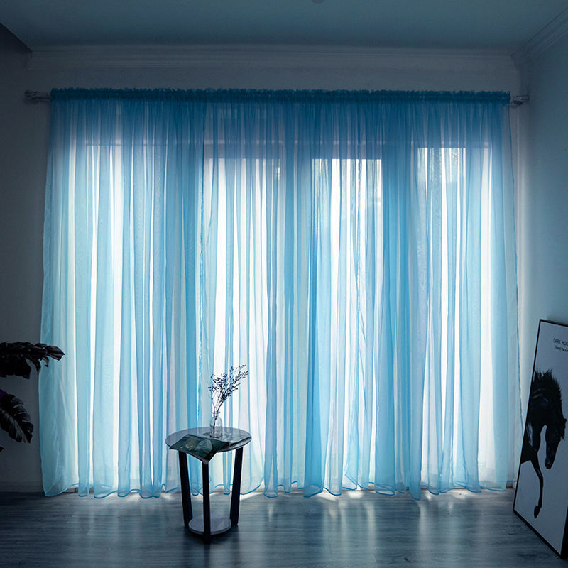 Sheer Gauze Curtains — Light-Filtering Cotton Voile Panels for Balcony & Living Room