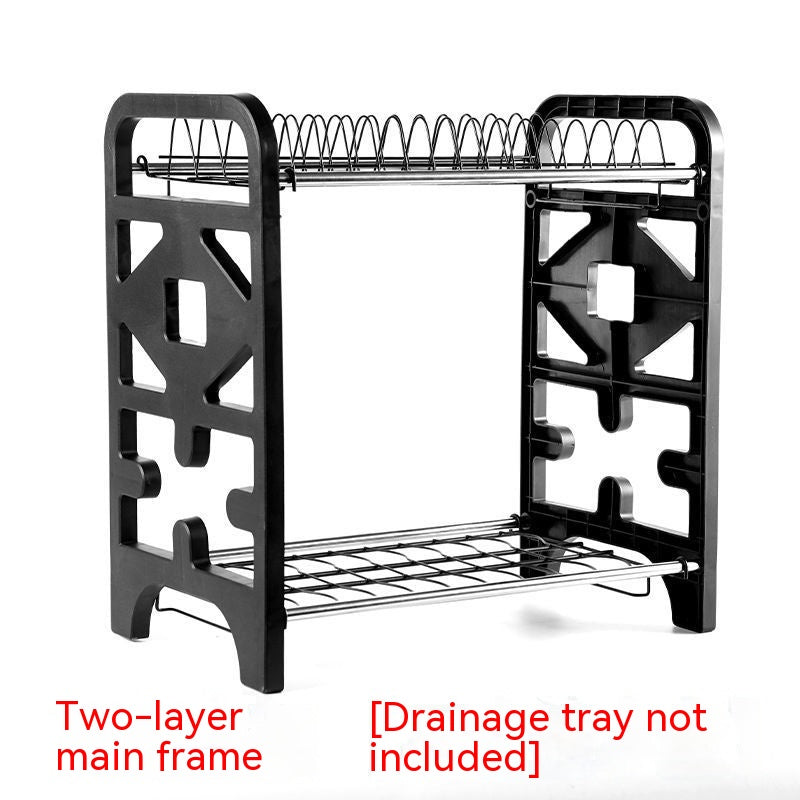Multifunctional Kitchen Storage Rack — Bowl, Dish & Chopstick Holder