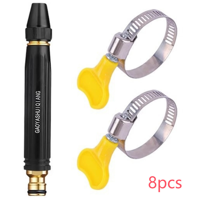 High-Pressure Garden & Car Wash Water Gun — 360° Adjustable Spray Nozzle