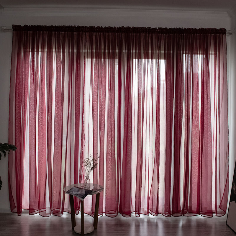Sheer Gauze Curtains — Light-Filtering Cotton Voile Panels for Balcony & Living Room