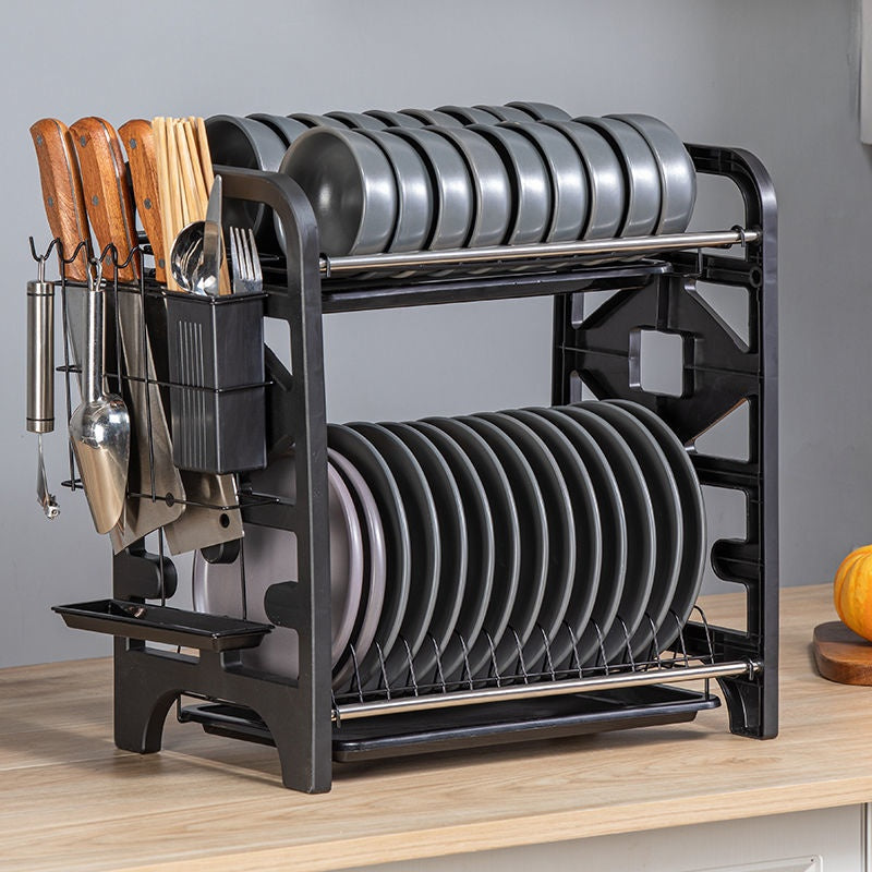 Multifunctional Kitchen Storage Rack — Bowl, Dish & Chopstick Holder