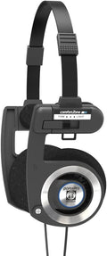 Koss Porta Pro black on-ear headphones with cushioned ear pads and adjustable headband
