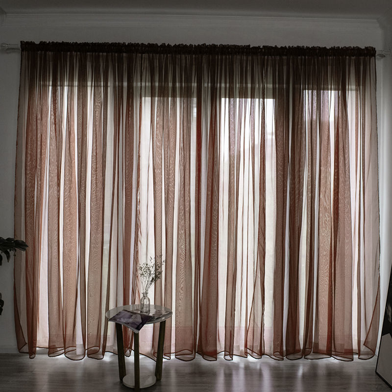 Sheer Gauze Curtains — Light-Filtering Cotton Voile Panels for Balcony & Living Room
