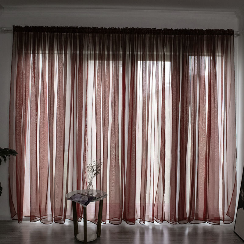 Sheer Gauze Curtains — Light-Filtering Cotton Voile Panels for Balcony & Living Room