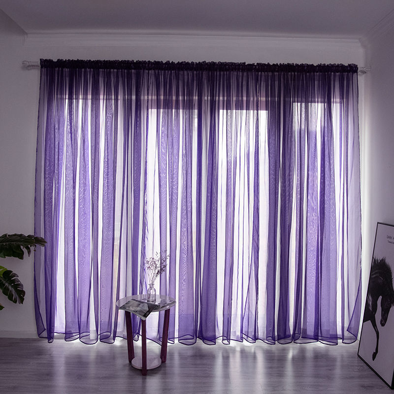 Sheer Gauze Curtains — Light-Filtering Cotton Voile Panels for Balcony & Living Room