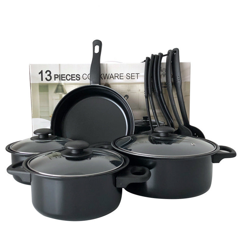 13-Piece Non-Stick Cookware Set — Pots, Pans & Kitchen Utensils