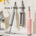 Self-Squeeze Mini Flat Mop — Hands-Free Wringing, 2 Microfiber Pads