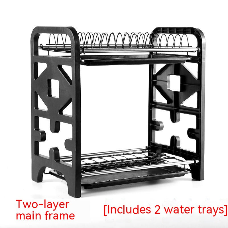Multifunctional Kitchen Storage Rack — Bowl, Dish & Chopstick Holder